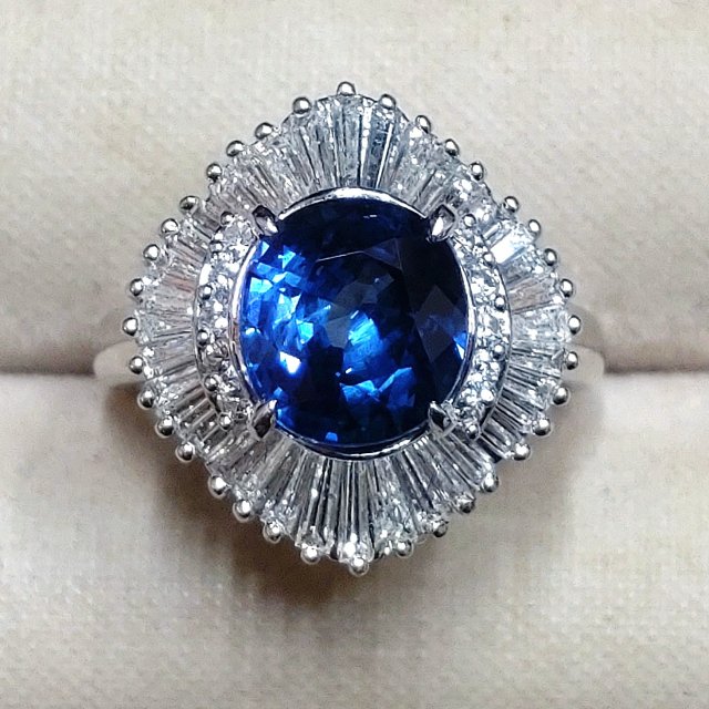 リング　ブルーサファイヤ　ダイヤモンド | ダイヤ以外のジュエリー